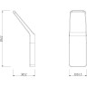 Крючок одинарный LEMARK SMOOTH LINE для полотенец 2 шт чёрный 9712002